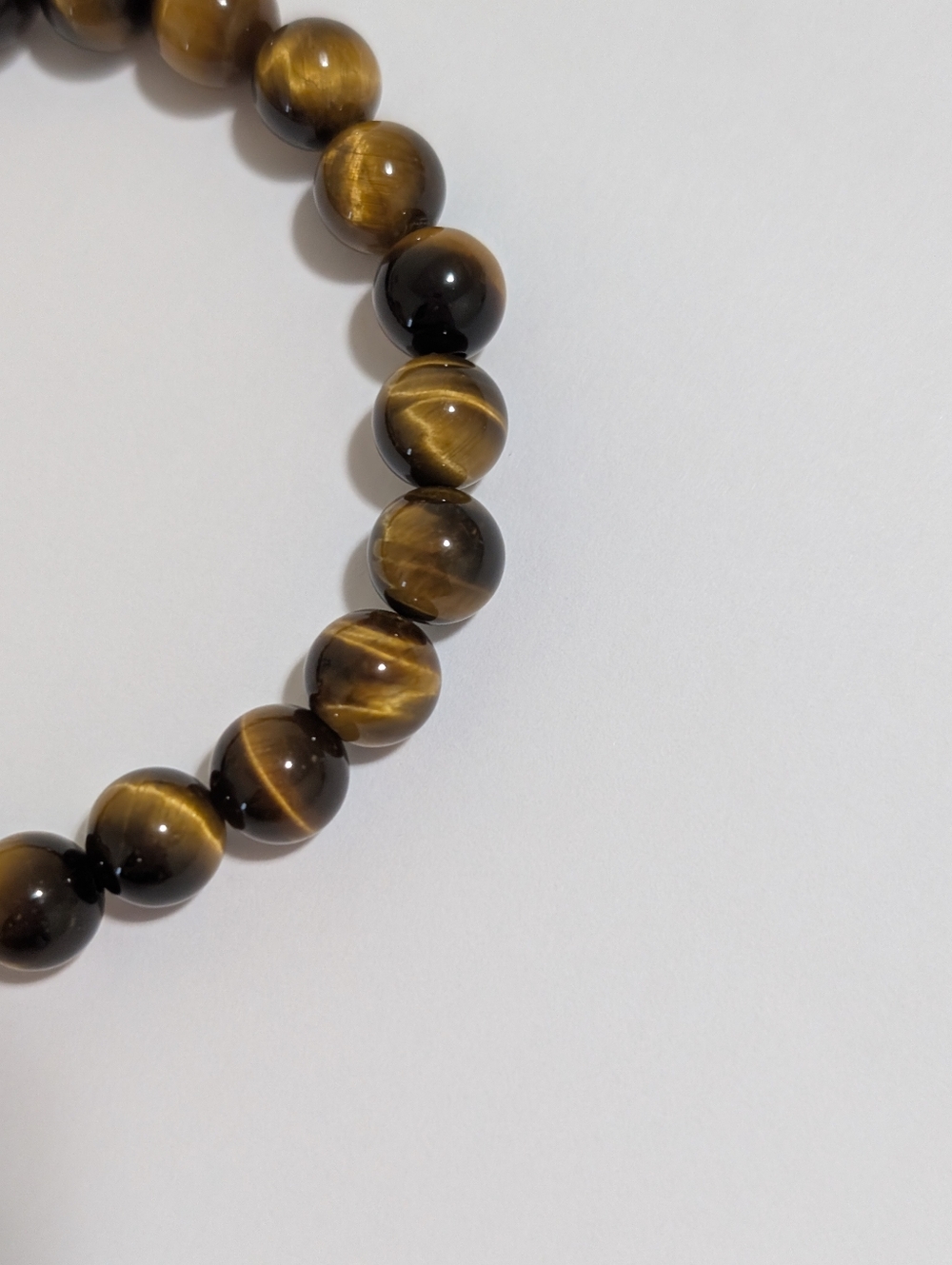 Tiger's Eye Bracelet with Tiger's Eye Charm - Picture 4 of 7